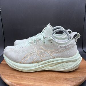 Asics Gel Nimbus 26 Womens Size 7.5 Wide Running Shoes Mint Green Sneakers